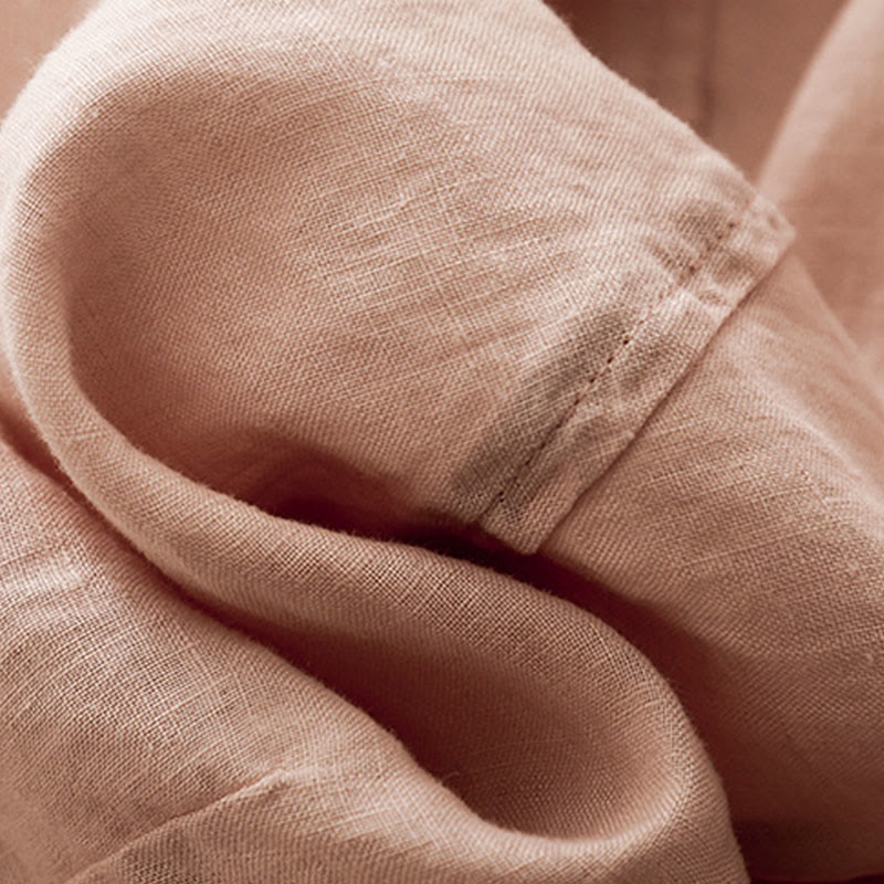 Spodnie damskie haremowe z bawełny i lnu z kieszeniami, swobodne, proste, z Buddha Stones - image 27