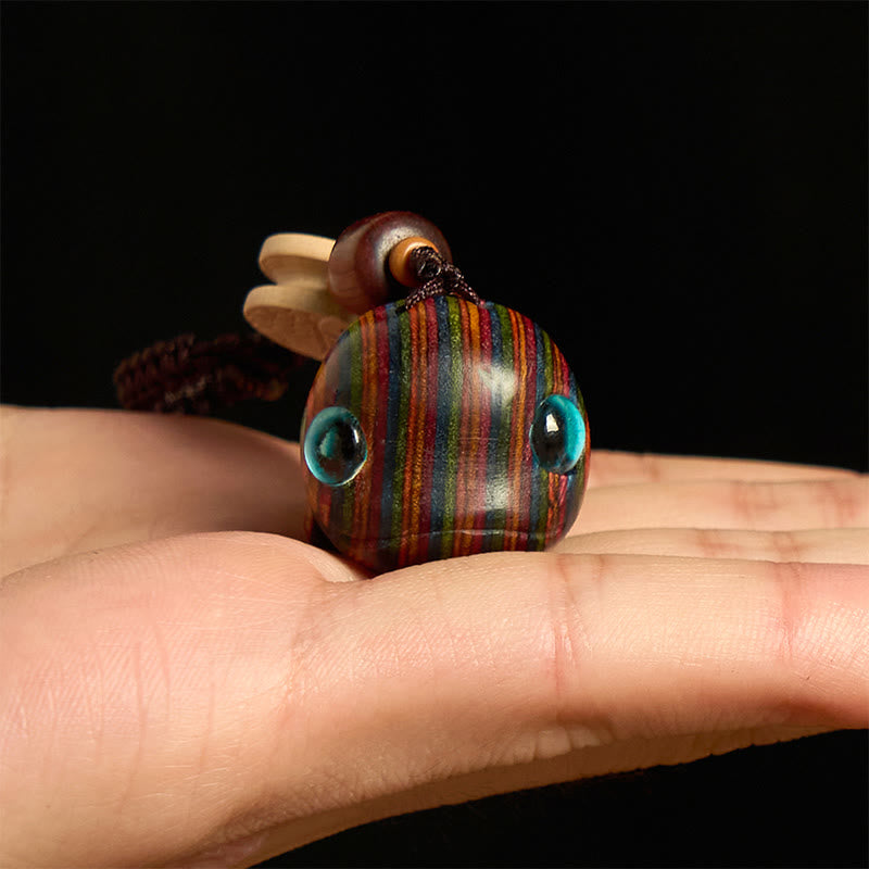 Buddha Stones, tęczowy eukaliptus, delfin, rzeźbiony, pozytywny brelok do telefonu, dekoracja do zawieszenia - image 4