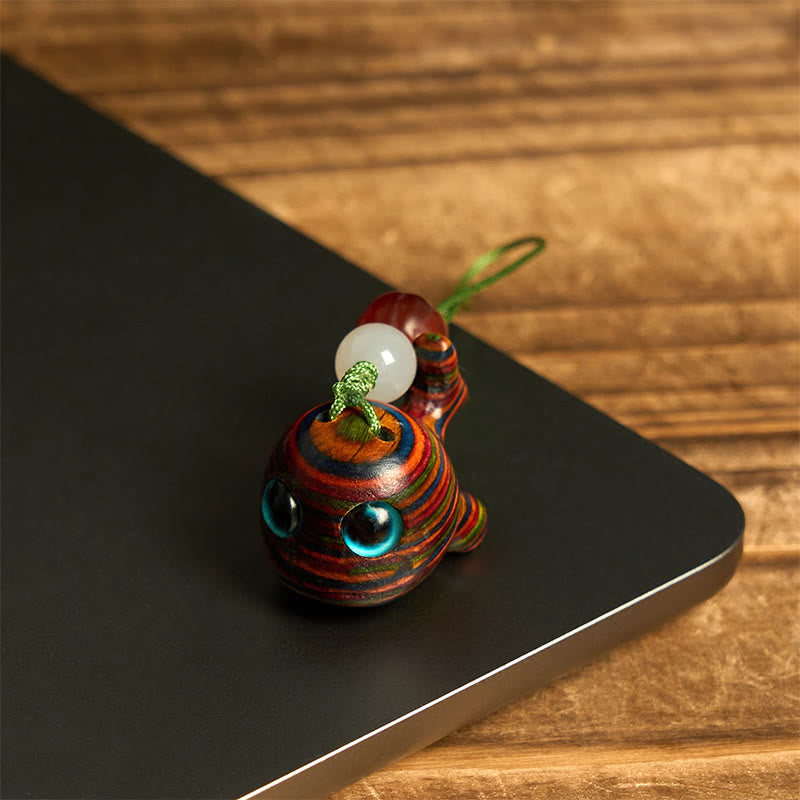 Buddha Stones, tęczowy eukaliptus, delfin, rzeźbiony, pozytywny brelok do telefonu, dekoracja do zawieszenia - image 14