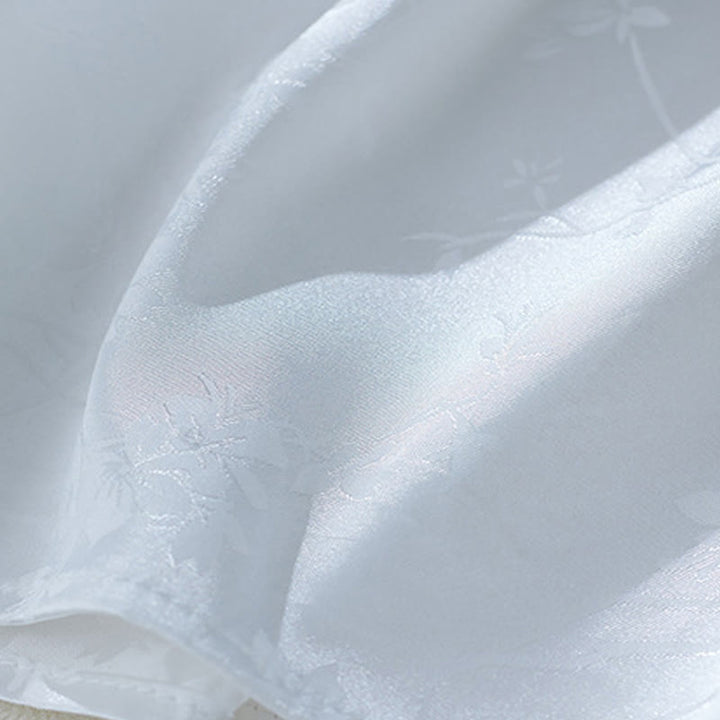 Koszula damska z żakardowym wzorem kwiatowym „Buddha Stones” na lato, z rękawem trzy czwarte - image 12