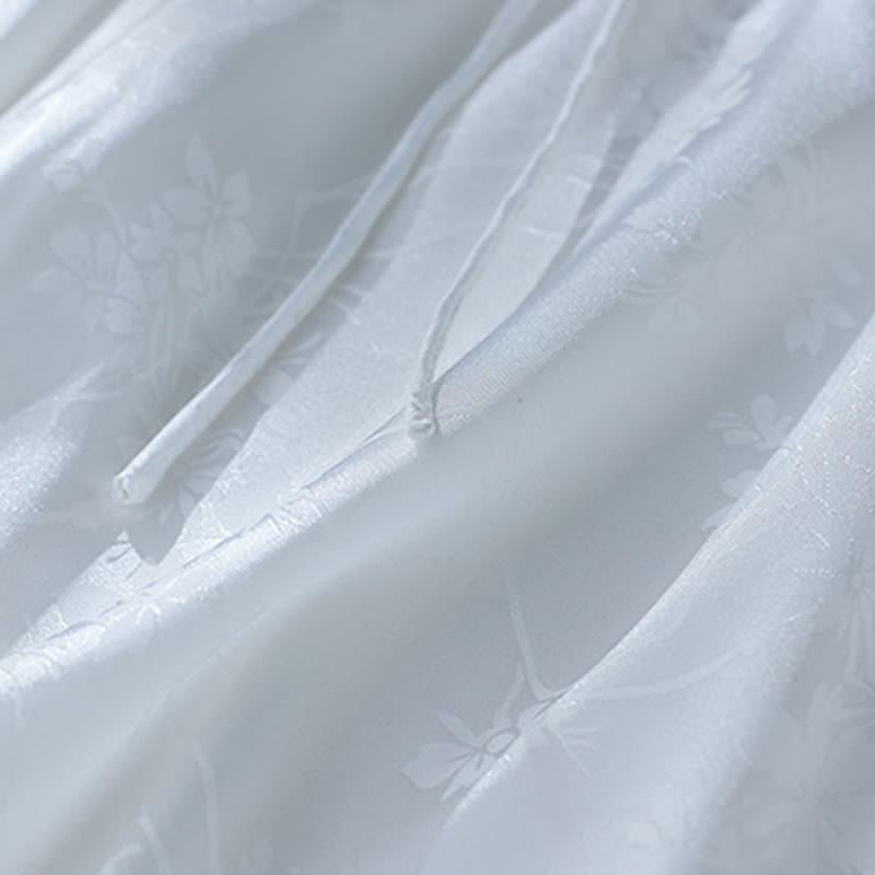 Koszula damska z żakardowym wzorem kwiatowym „Buddha Stones” na lato, z rękawem trzy czwarte - image 13