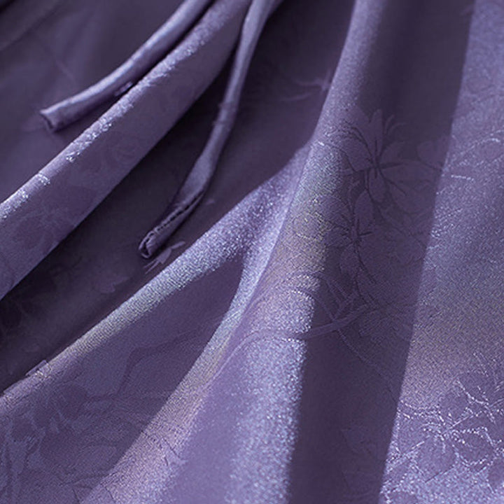 Koszula damska z żakardowym wzorem kwiatowym „Buddha Stones” na lato, z rękawem trzy czwarte - image 5