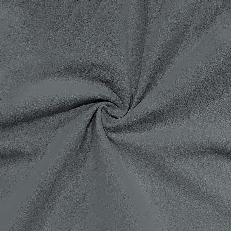 Spodnie cargo męskie z kieszeniami i ściągaczem z motywem Buddha Stones w jednolitym kolorze z lnu - image 20