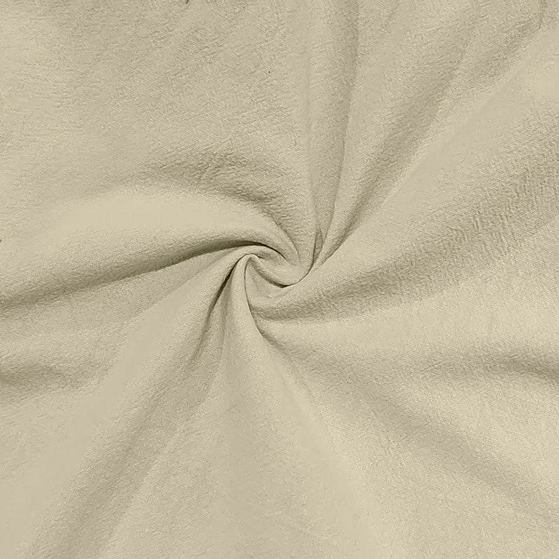 Spodnie cargo męskie z kieszeniami i ściągaczem z motywem Buddha Stones w jednolitym kolorze z lnu - image 26