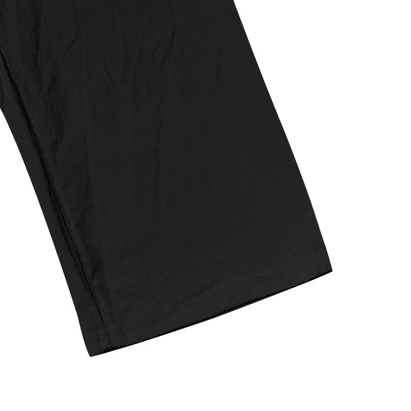 Męskie bawełniane spodnie z kieszeniami, guzikami w jednolitym kolorze i ściągaczem w kształcie Buddha Stones - image 13