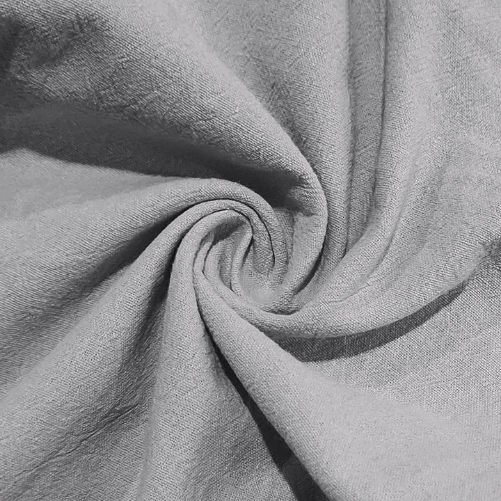 Męskie bawełniane spodnie z kieszeniami, guzikami w jednolitym kolorze i ściągaczem w kształcie Buddha Stones - image 17