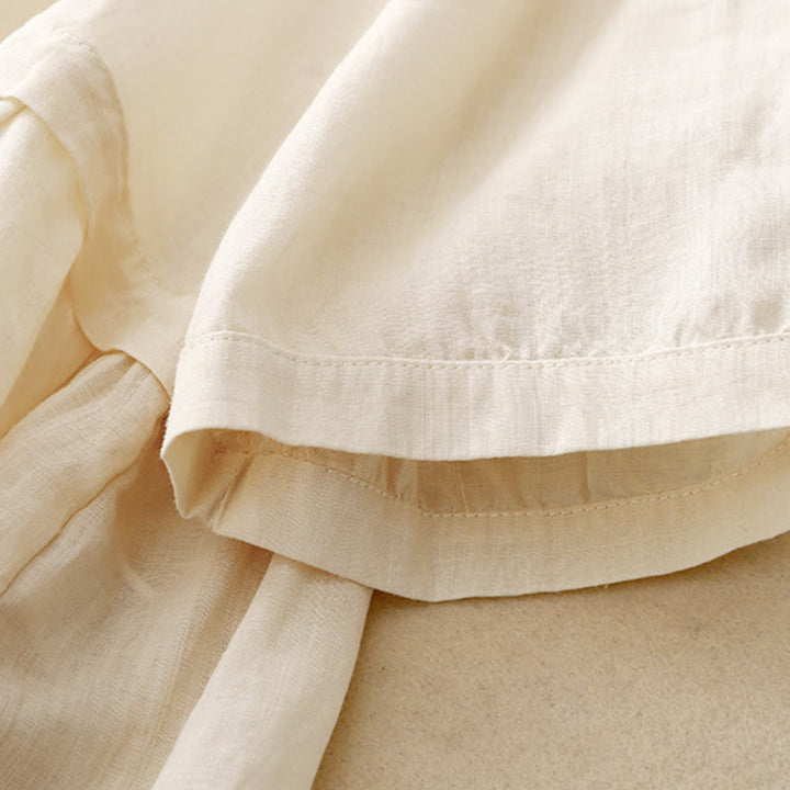 Koszula damska bawełniana z haftowanymi Buddha Stones i trzema czwartymi rękawami  - image 17