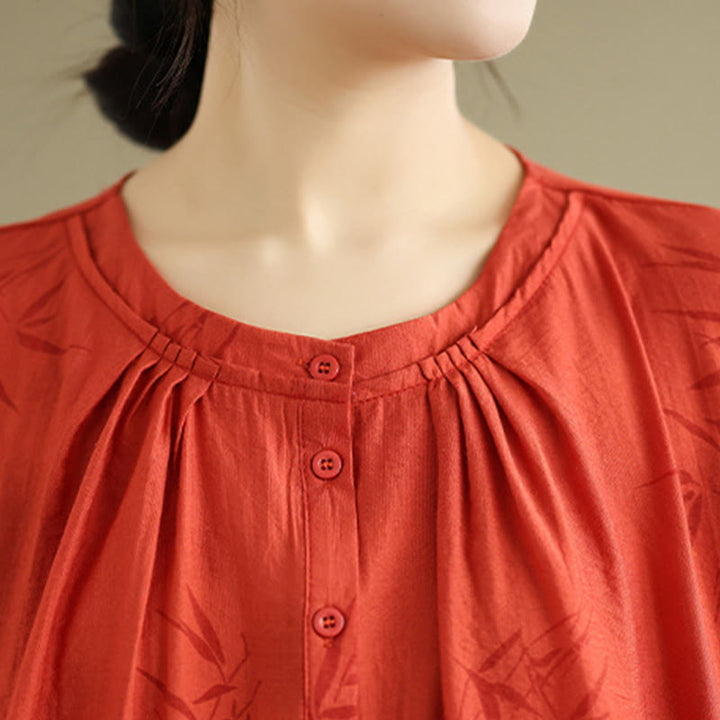 Buddha Stones 2 szt. Koszula damska z krótkim rękawem i spodniami haremowymi, zestaw do medytacji - image 16