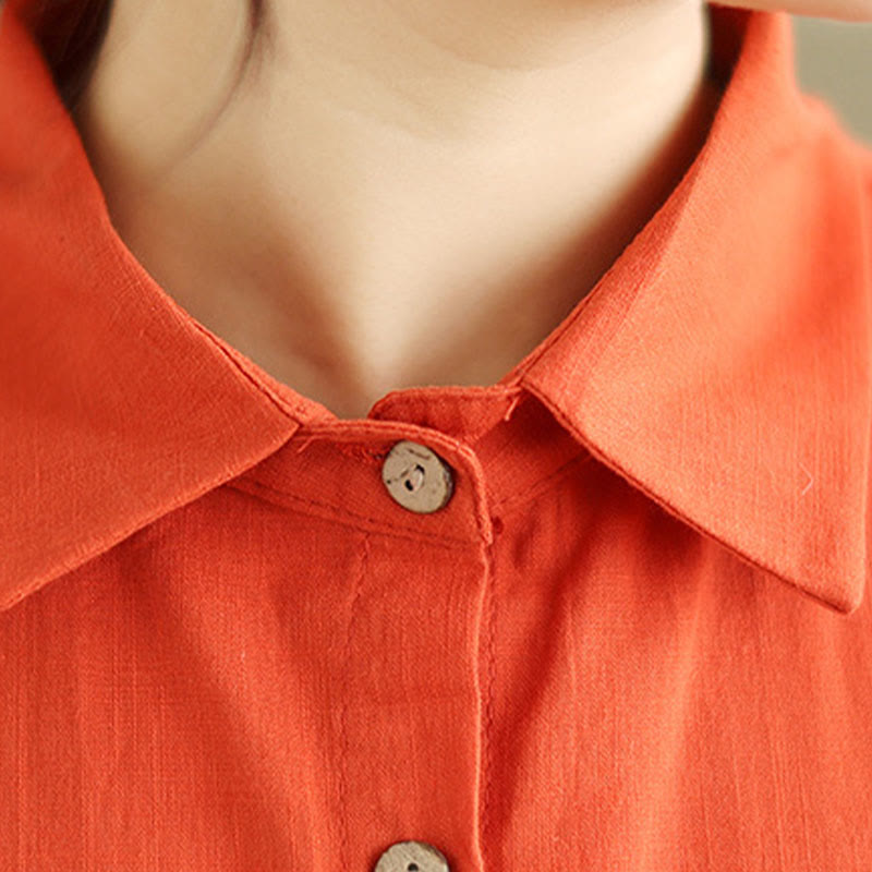 Buddha Stones 2 szt. Koszula damska z kołnierzykiem stojącym, luźne spodnie, zestaw ubrań do medytacji - image 16