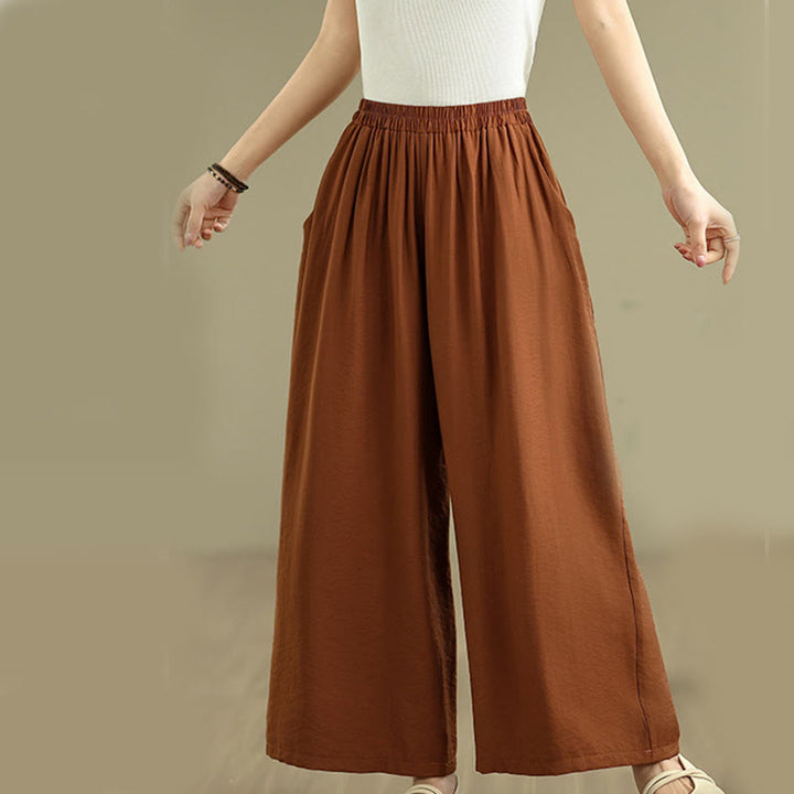 Buddha Stones 2 szt. Koszula damska z kołnierzykiem stojącym, luźne spodnie, zestaw ubrań do medytacji - image 9