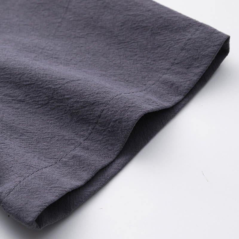 Buddha Stones, 2 szt., chińskie znaki, żuraw, bawełniana koszula, spodnie z kieszeniami, męski zestaw do medytacji - image 26