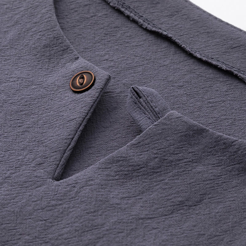 Buddha Stones, 2 szt., chińskie znaki, żuraw, bawełniana koszula, spodnie z kieszeniami, męski zestaw do medytacji - image 21