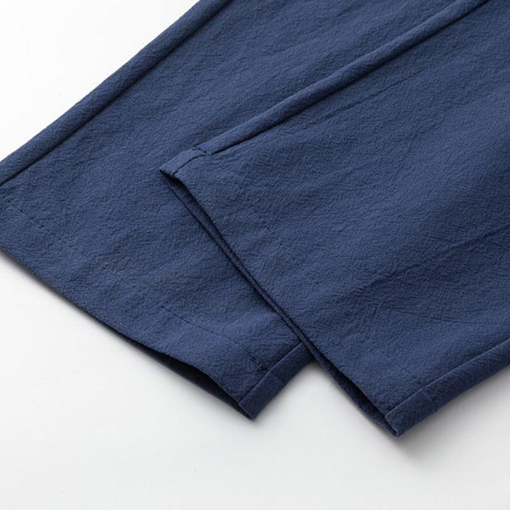 Buddha Stones, 2 szt., chińskie znaki, żuraw, bawełniana koszula, spodnie z kieszeniami, męski zestaw do medytacji - image 14