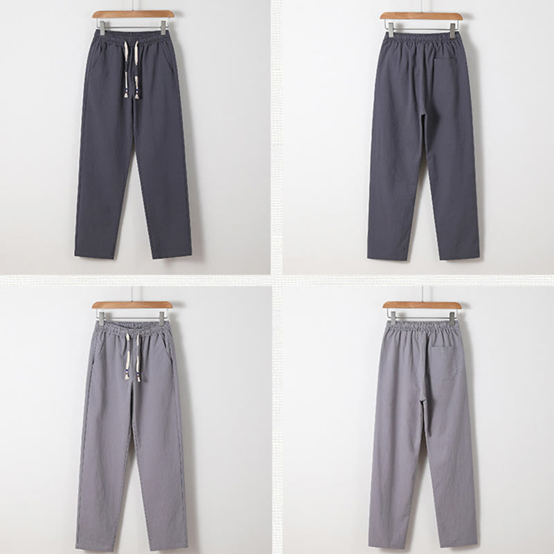 Buddha Stones, 2 szt., chińskie znaki, żuraw, bawełniana koszula, spodnie z kieszeniami, męski zestaw do medytacji - image 30