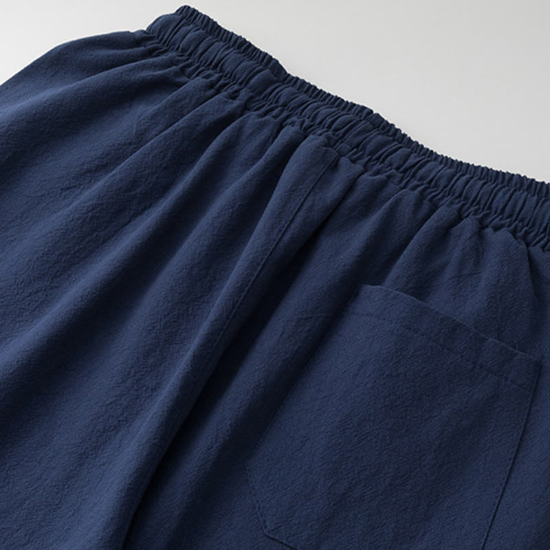 Buddha Stones, 2 szt., chińskie znaki, żuraw, bawełniana koszula, spodnie z kieszeniami, męski zestaw do medytacji - image 12