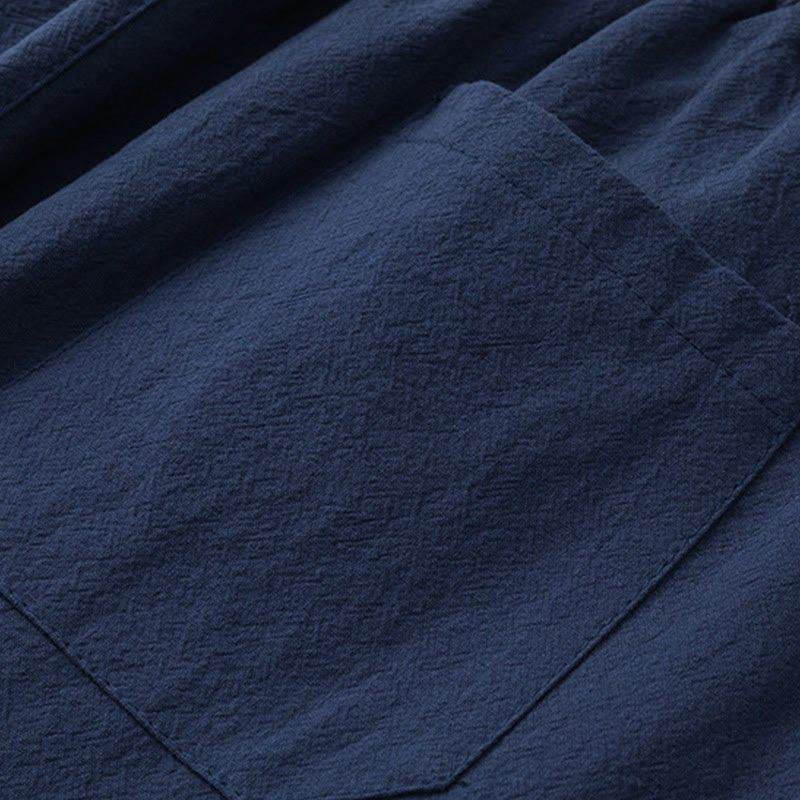 Buddha Stones, 2 szt., chińskie znaki, żuraw, bawełniana koszula, spodnie z kieszeniami, męski zestaw do medytacji - image 13