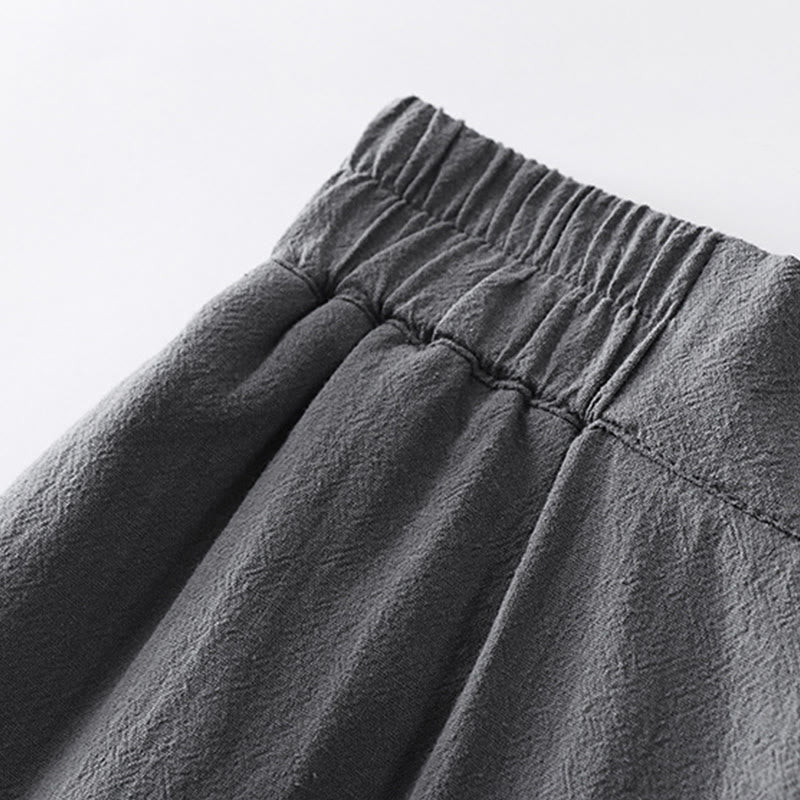 Buddha Stones, 2 sztuki, koszula z krótkim rękawem, spodnie z bawełny z dekoltem w serek i kieszeniami, męski zestaw do medytacji - image 12