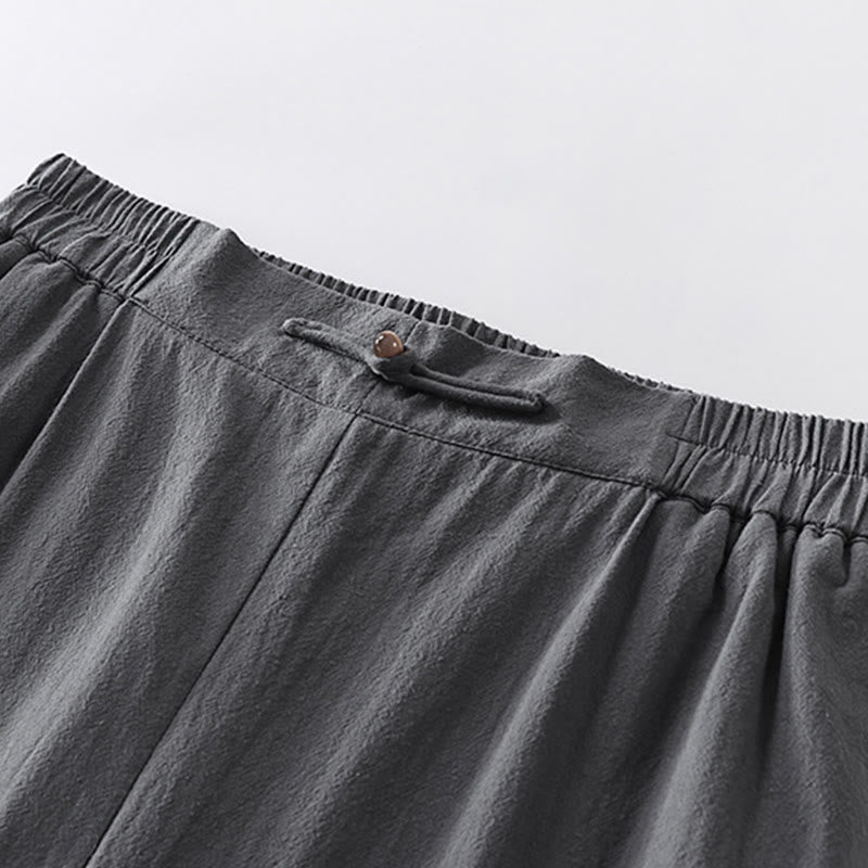 Buddha Stones, 2 sztuki, koszula z krótkim rękawem, spodnie z bawełny z dekoltem w serek i kieszeniami, męski zestaw do medytacji - image 11