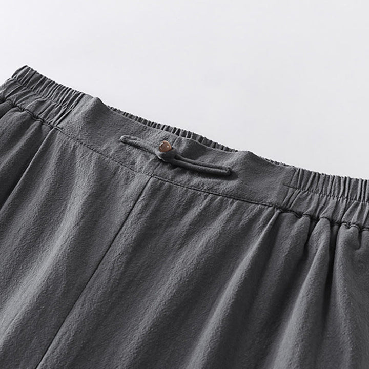 Buddha Stones, 2 sztuki, koszula z krótkim rękawem, spodnie z bawełny z dekoltem w serek i kieszeniami, męski zestaw do medytacji - image 11