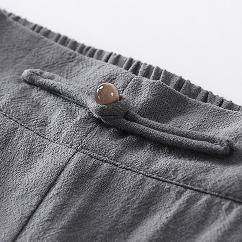 Buddha Stones, 2 sztuki, koszula z krótkim rękawem, spodnie z bawełny z dekoltem w serek i kieszeniami, męski zestaw do medytacji - image 14