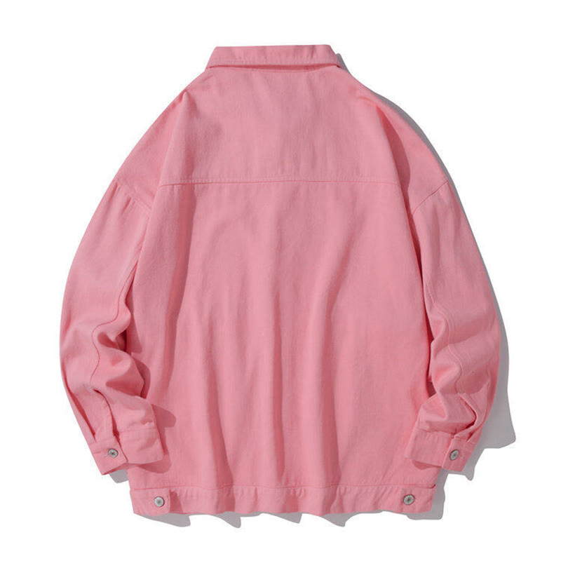 Koszula męska z długim rękawem i stójką z motywem Buddha Stones , bawełniana kurtka z kieszeniami - image 9