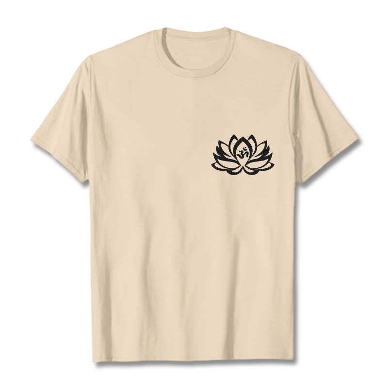 Koszulka z motywem symbolu OM i kwiatów lotosu Buddha Stones - For - 2XL - image 12