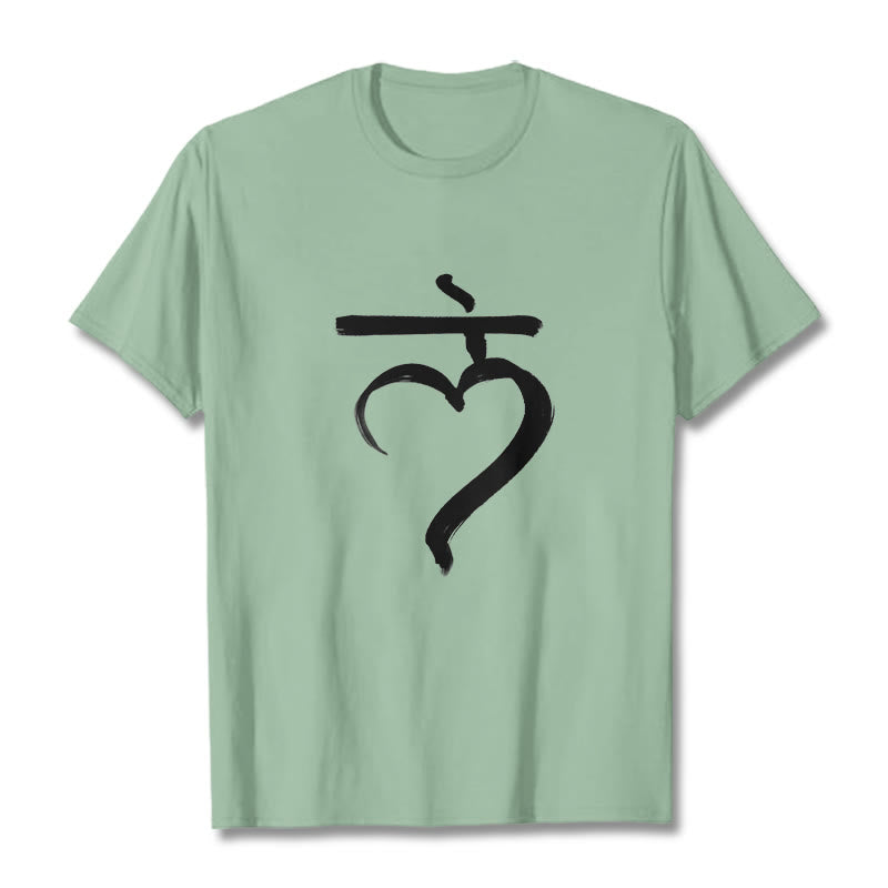 Koszulka z Buddha Stones Lam Mantra Sanskrit - PaleGreen - 2XL - image 15