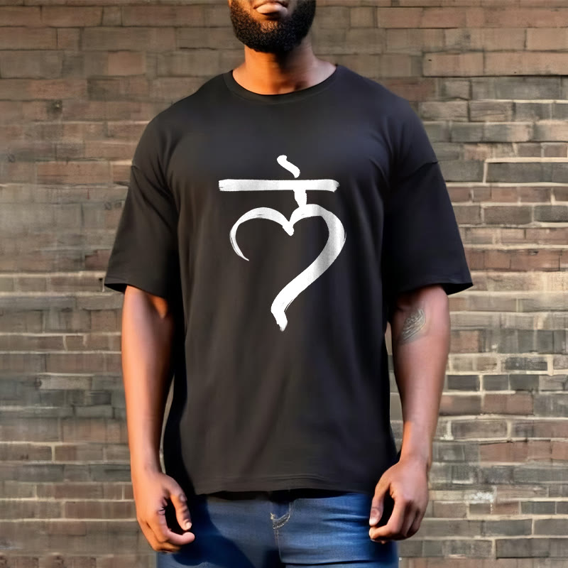 Koszulka z Buddha Stones Lam Mantra Sanskrit - image 3