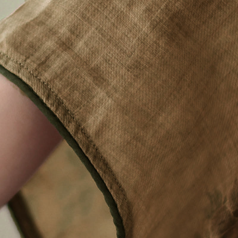 Koszula z nadrukiem fioletowych kwiatów Buddha Stones i guzikami - image 5