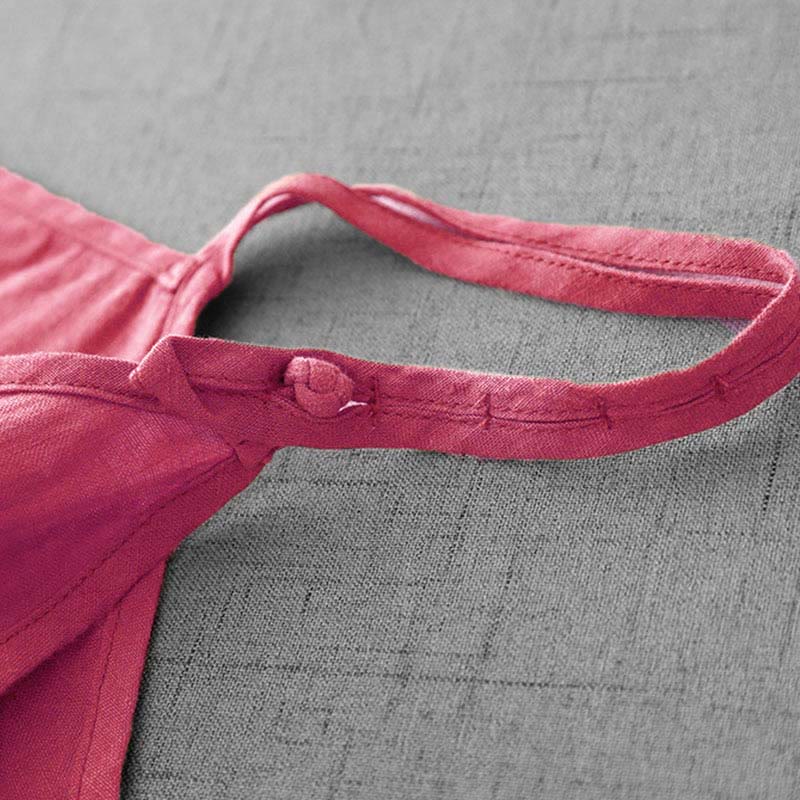 Buddha Stones Letnia Gładka Regulowana Pasek Projekt Damska Bawełniana Lniana Kamizelka Kamizelka - image 28