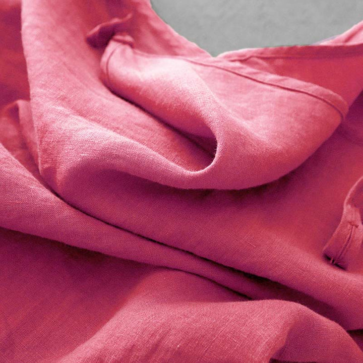 Buddha Stones Letnia Gładka Regulowana Pasek Projekt Damska Bawełniana Lniana Kamizelka Kamizelka - image 30