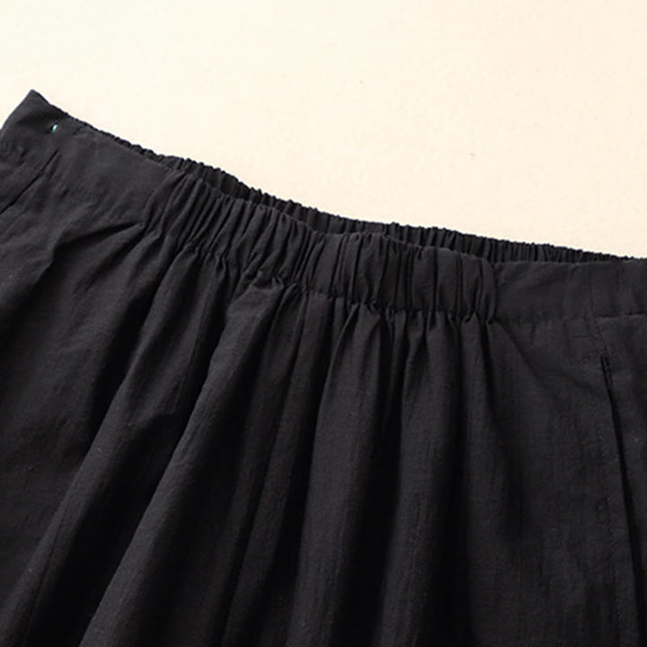 Spodnie harem damskie z kieszeniami w swobodnym, prostym fasonie z Buddha Stones - image 1