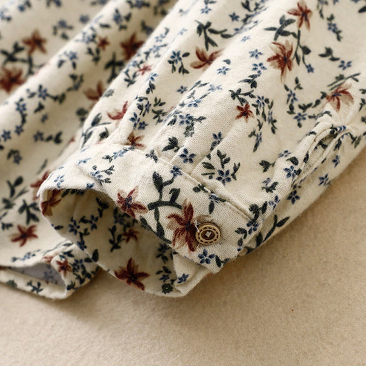 Koszula damska z okrągłym dekoltem i bawełnianym lnem, z motywem Buddha Stones - image 9