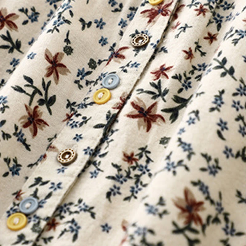 Koszula damska z okrągłym dekoltem i bawełnianym lnem, z motywem Buddha Stones - image 7