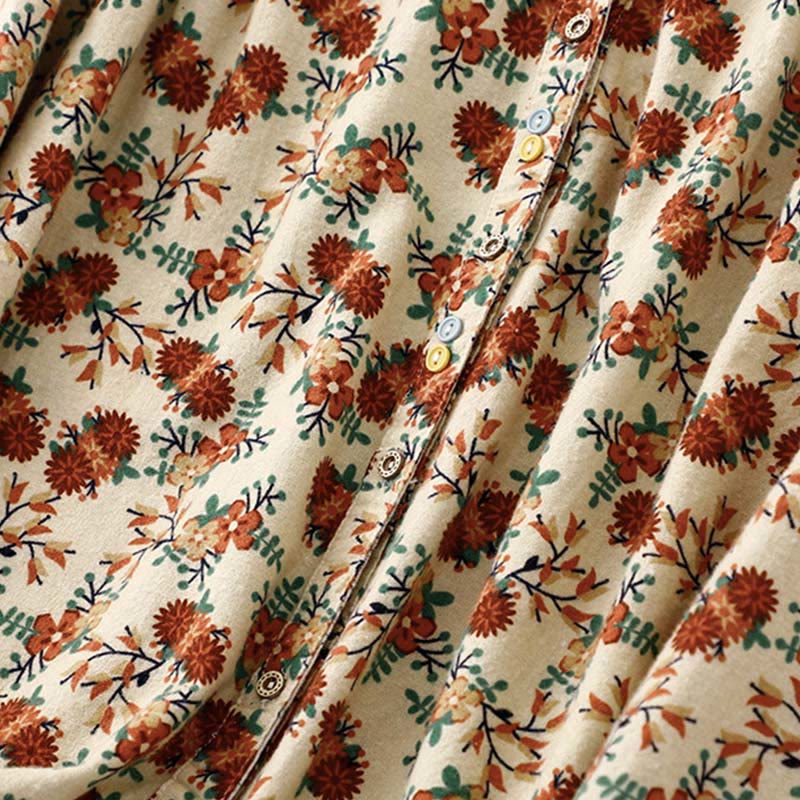 Koszula damska z okrągłym dekoltem i bawełnianym lnem, z motywem Buddha Stones - image 16