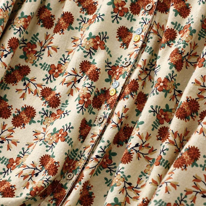 Koszula damska z okrągłym dekoltem i bawełnianym lnem, z motywem Buddha Stones - image 16