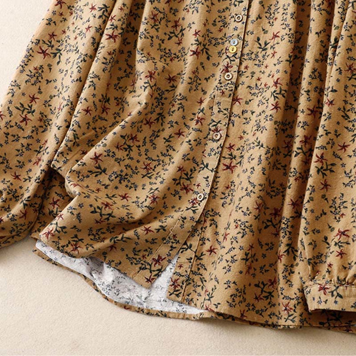 Koszula damska z okrągłym dekoltem i bawełnianym lnem, z motywem Buddha Stones - image 20