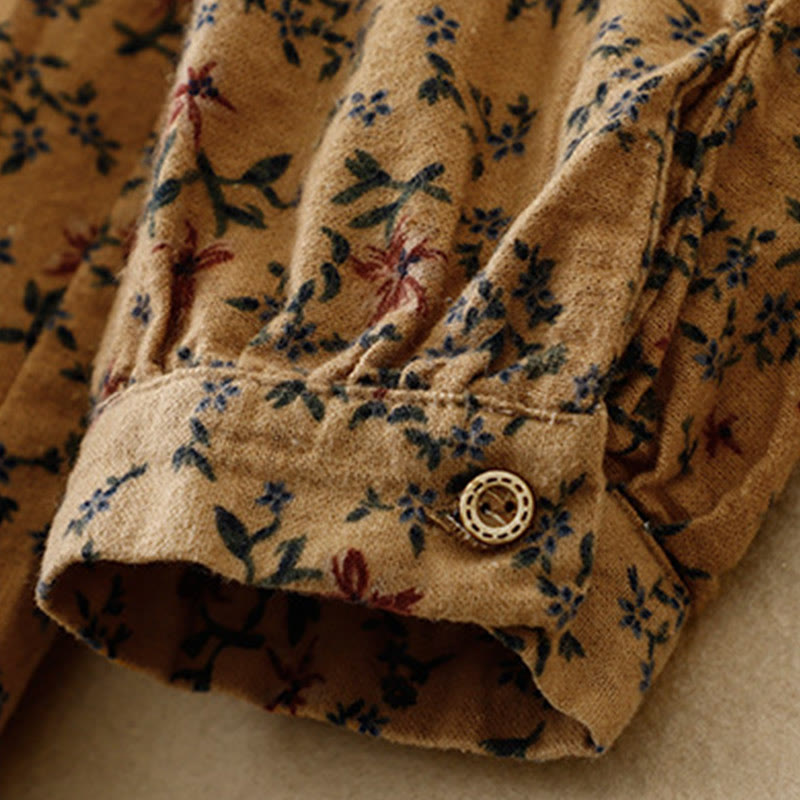 Koszula damska z okrągłym dekoltem i bawełnianym lnem, z motywem Buddha Stones - image 22