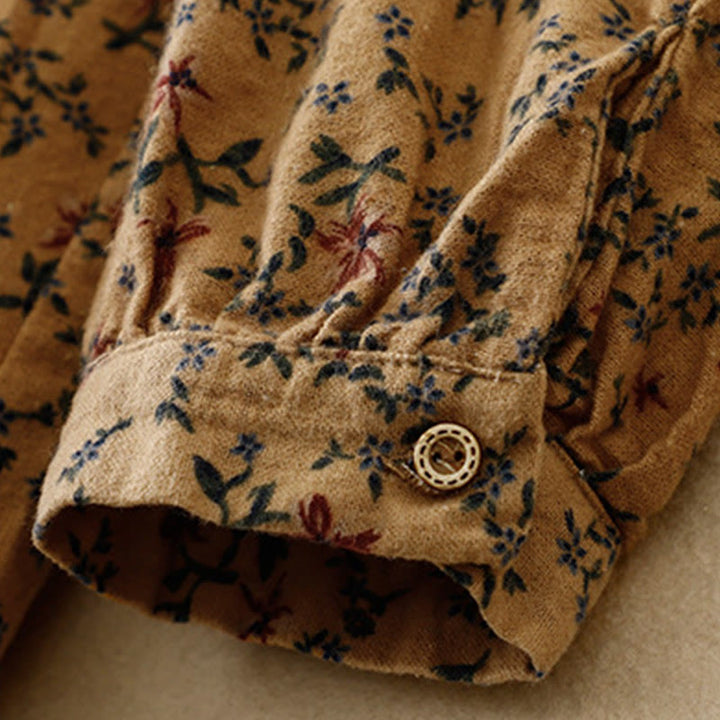 Koszula damska z okrągłym dekoltem i bawełnianym lnem, z motywem Buddha Stones - image 22