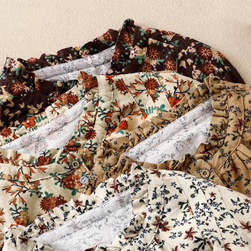 Koszula damska z okrągłym dekoltem i bawełnianym lnem, z motywem Buddha Stones - image 30