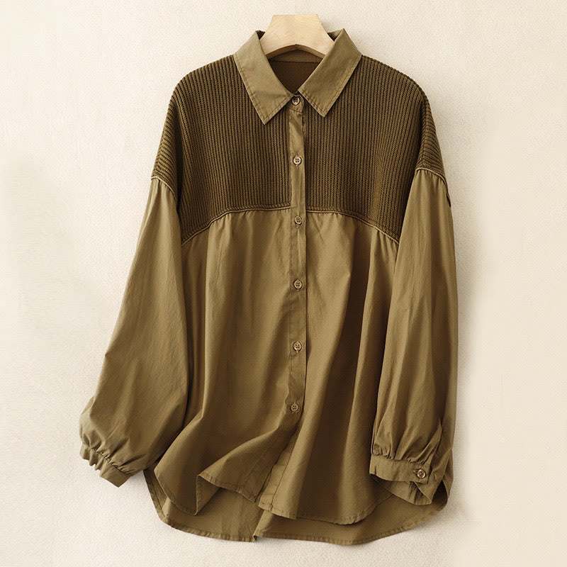 Kurtka damska z bawełnianego sztruksu z prostym kołnierzem i stójką Buddha Stones - DarkGoldenrod - US14, UK/AU18, EU46 (2XL) - image 1