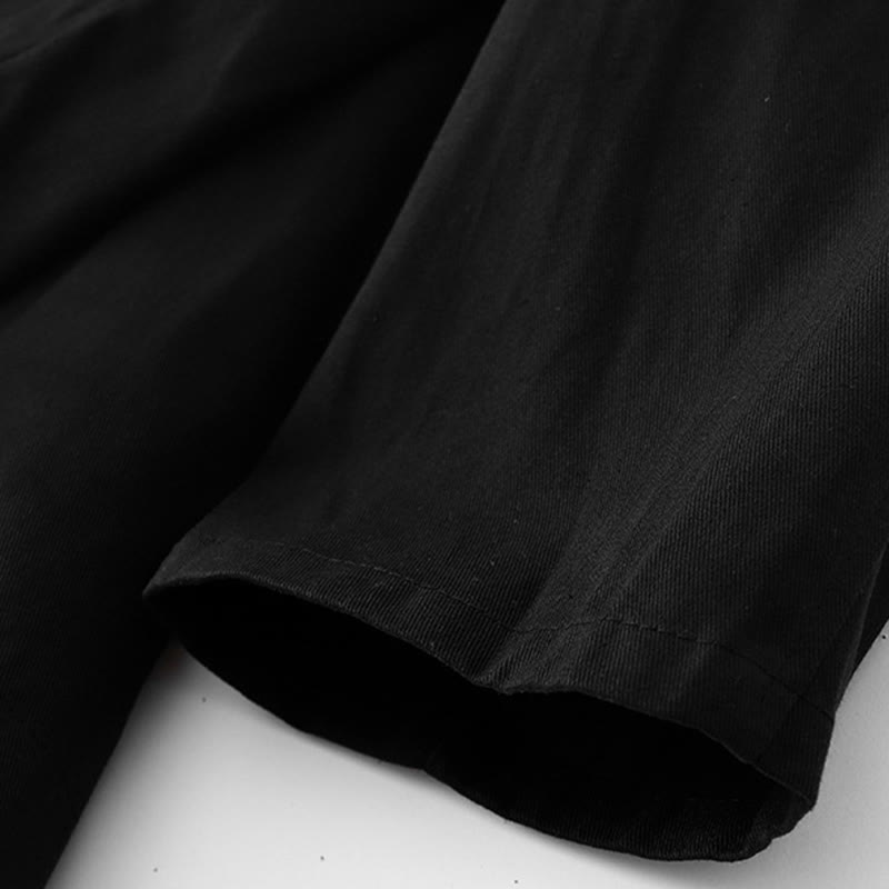 Kurtka damska z długim rękawem i kieszeniami z bawełny w jednolitym kolorze z Buddha Stones - image 13