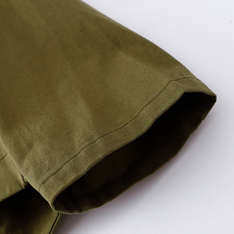 Kurtka damska z długim rękawem i kieszeniami z bawełny w jednolitym kolorze z Buddha Stones - image 20