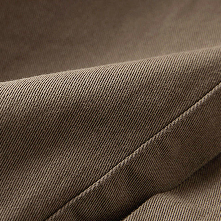 Kurtka damska z długim rękawem z bawełny i lnu z kieszeniami i nieregularnym wzorem "Buddha Stones" - image 19