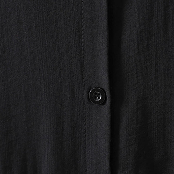 Płaszcz damski z bawełny z kieszeniami i gładkimi guzikami z Buddha Stones - image 13