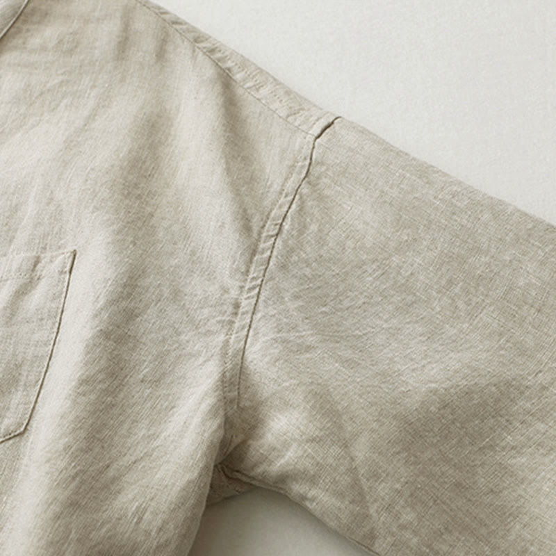 Koszula z Buddha Stones w jednolitym kolorze z rękawami trzy czwarte „Buddha Stones” - image 7