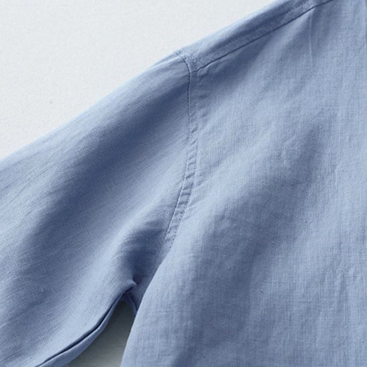 Koszula z Buddha Stones w jednolitym kolorze z rękawami trzy czwarte „Buddha Stones” - image 24