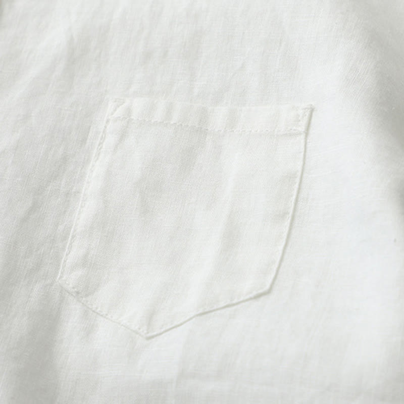 Koszula z Buddha Stones w jednolitym kolorze z rękawami trzy czwarte „Buddha Stones” - image 29