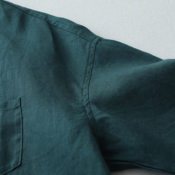 Koszula z Buddha Stones w jednolitym kolorze z rękawami trzy czwarte „Buddha Stones” - image 18