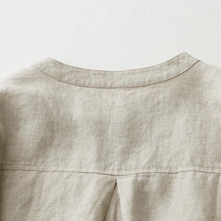 Koszula z Buddha Stones w jednolitym kolorze z rękawami trzy czwarte „Buddha Stones” - image 4